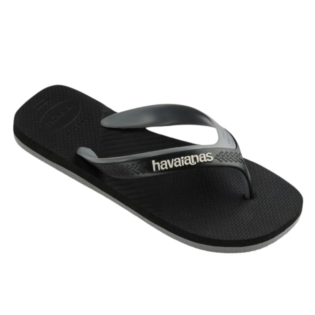 Chinelo Havaianas Dual Preta e Cinza Aco