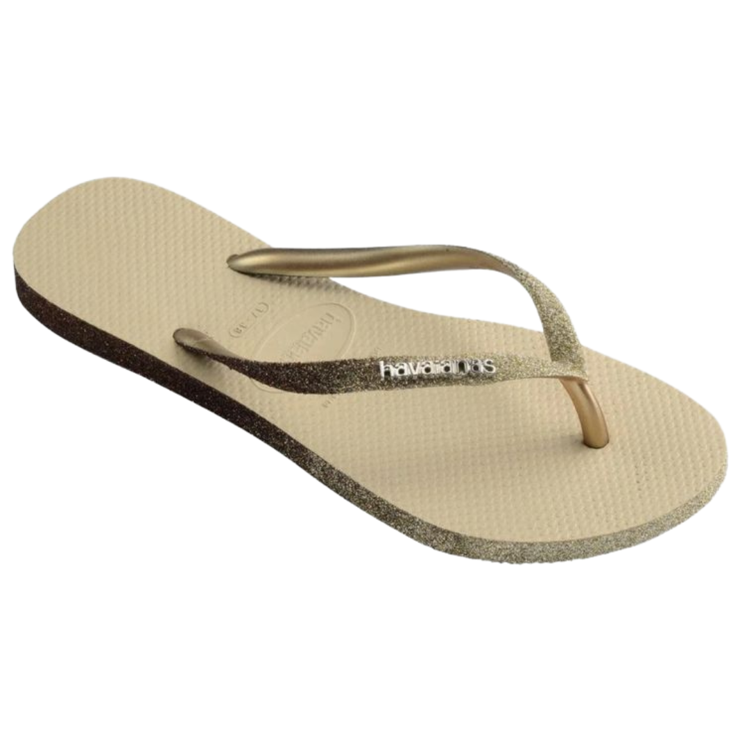 Chinelo Havaianas Slim Sparkle Areia