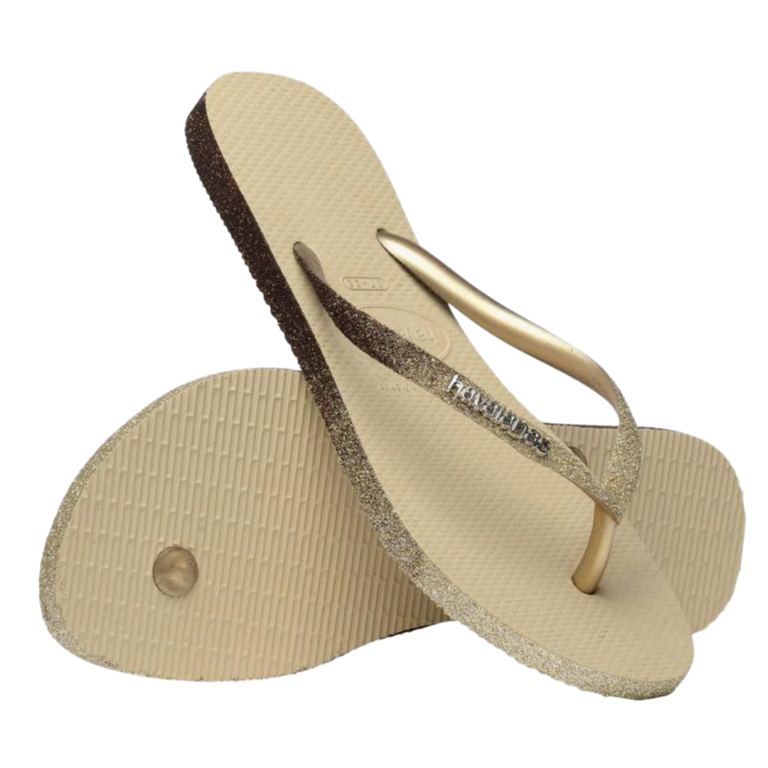 Chinelo Havaianas Slim Sparkle Areia