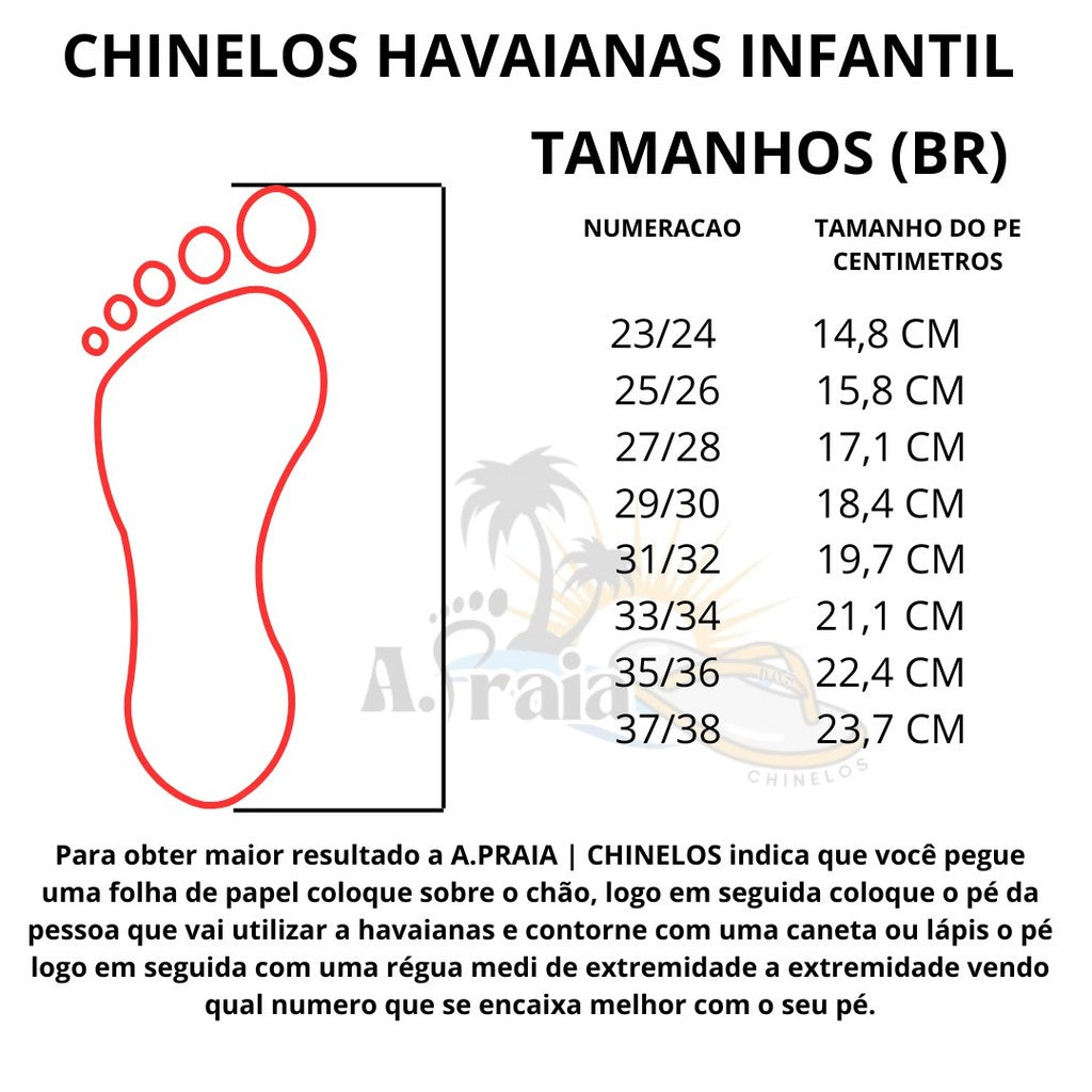 Chinelo Havaianas Top Básica Kids
