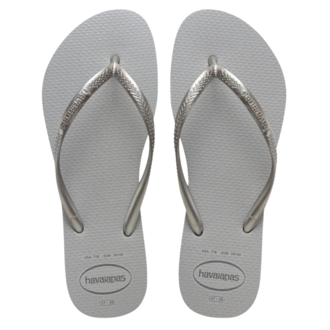 Chinelo Havaianas Slim Gloss Cinza