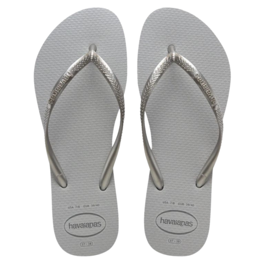 Chinelo Havaianas Slim Gloss Cinza