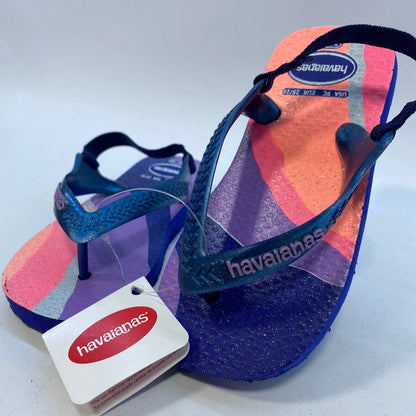 Chinelo Havaianas Baby Palette Glow Azul Naval