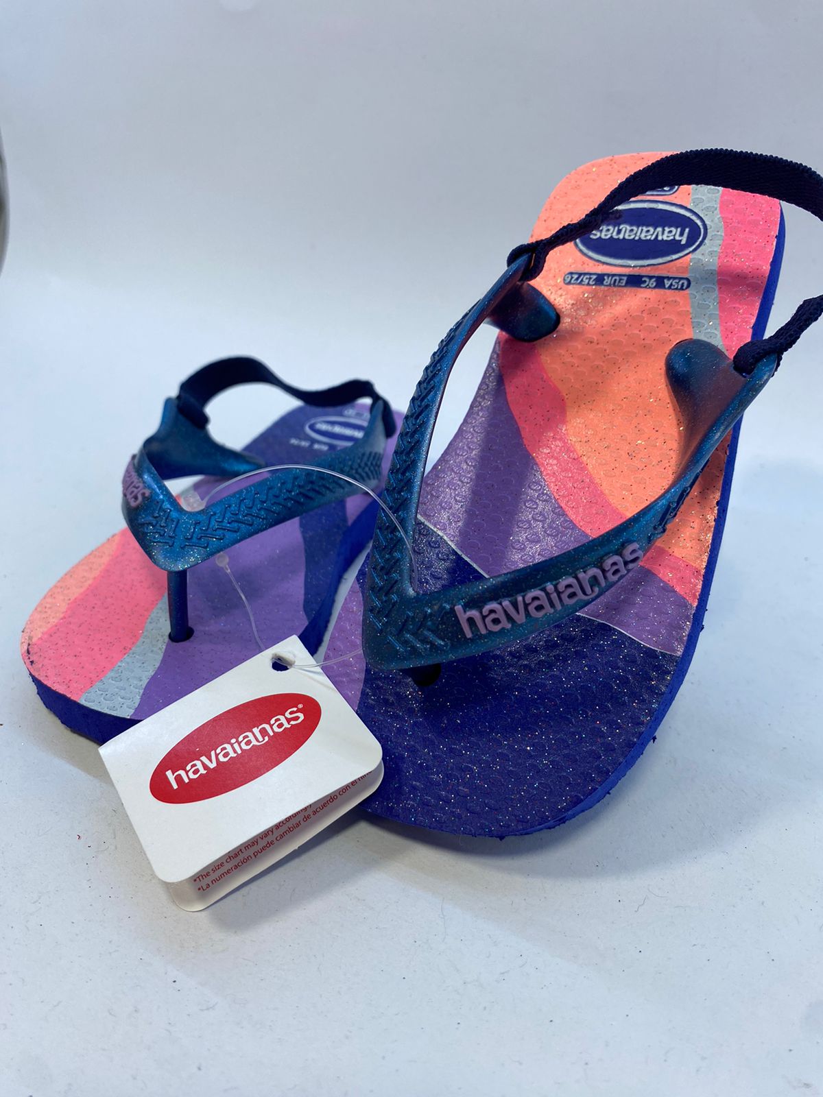 Chinelo Havaianas Baby Palette Glow Azul Naval