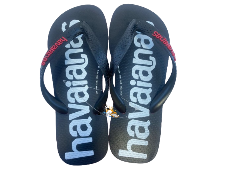 Chinelo Havaianas Top Logo Mania Vermelho Rubi