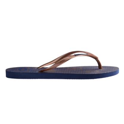 Chinelo Havaianas Slim Nautical Branco /Marinho