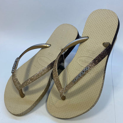 Chinelo Havaianas Slim Sparkle Areia