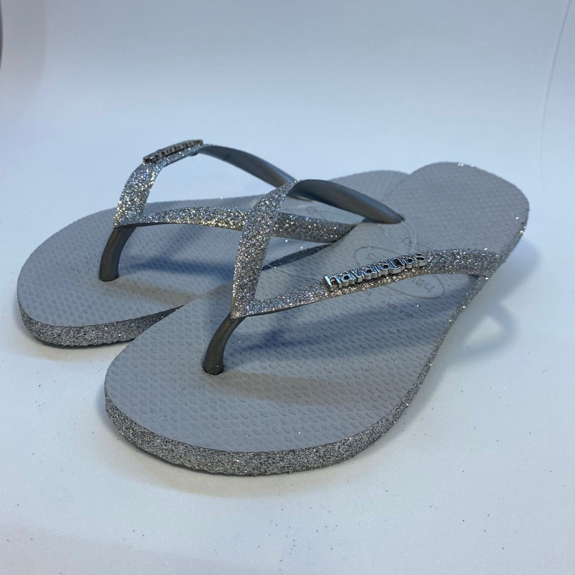 Chinelo Havaianas Slim Sparkle II Cinza Gelo