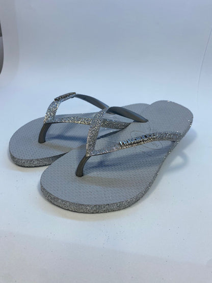 Chinelo Havaianas Slim Sparkle II Cinza Gelo