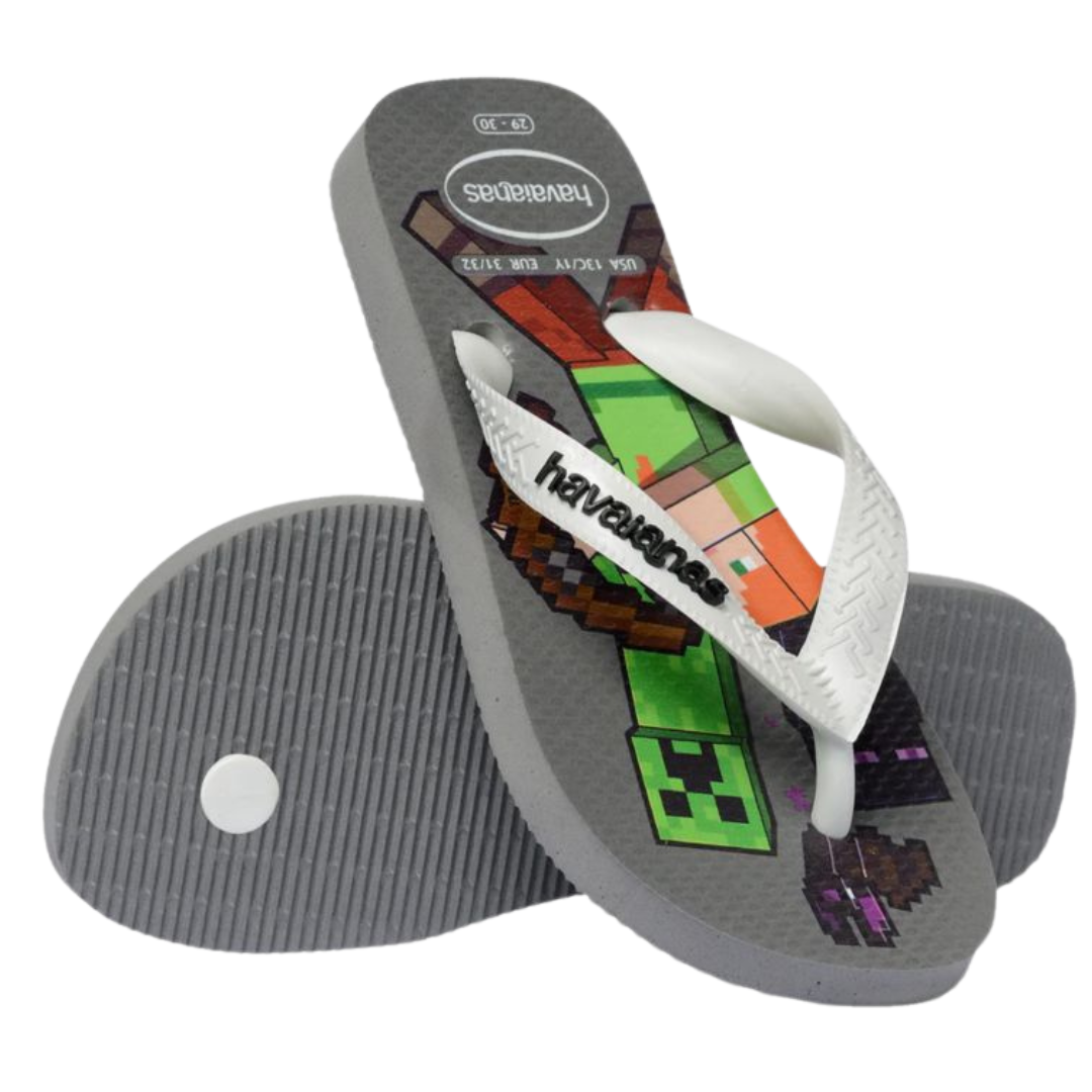 Chinelo Havaianas Kids Minecraft FC