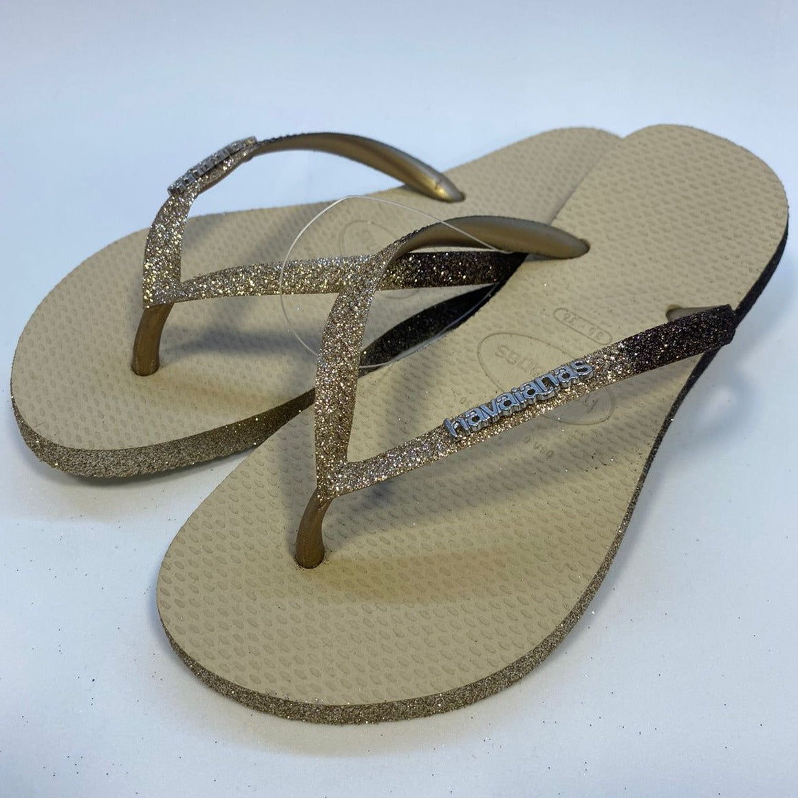 Chinelo Havaianas Slim Sparkle Areia