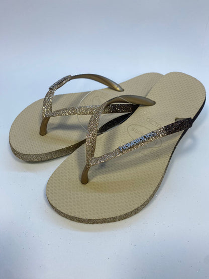 Chinelo Havaianas Slim Sparkle Areia