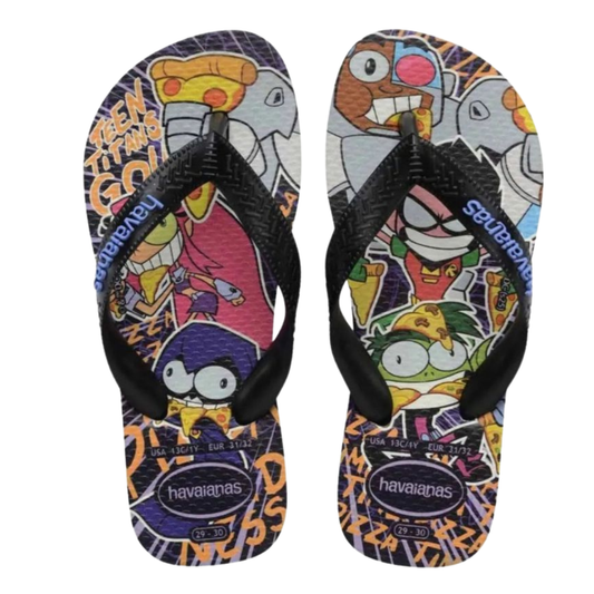 Havaianas Kids Top Warner Preto Jovens Titans