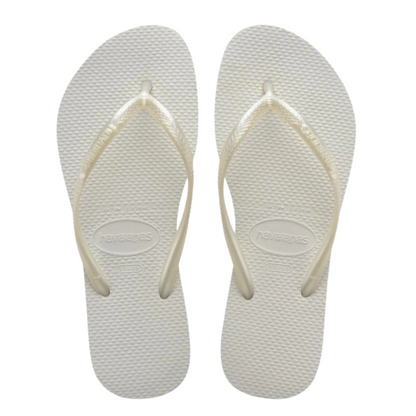 Chinelo Havaianas Slim Básica Branca