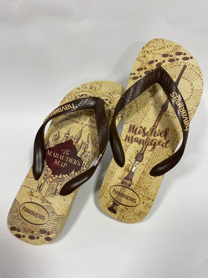 Chinelos Havaianas Harry Potter Dourado