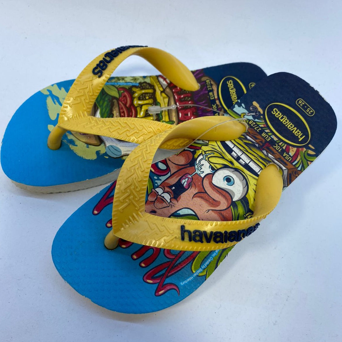 Chinelo Havaianas Kids Top SpongeBob Branco