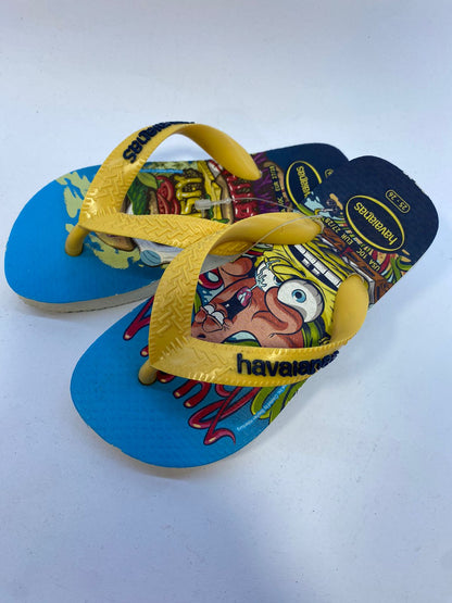 Chinelo Havaianas Kids Top SpongeBob Branco