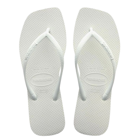 Chinelo havaianas Slim  Square Básica Branco