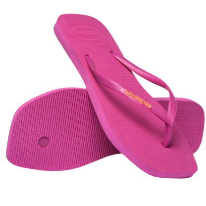 Chinelo Havaianas Slim Square Popup Rosa Gum