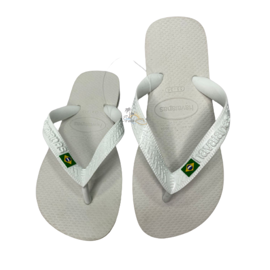 Chinelo havaianas Brasil Branca