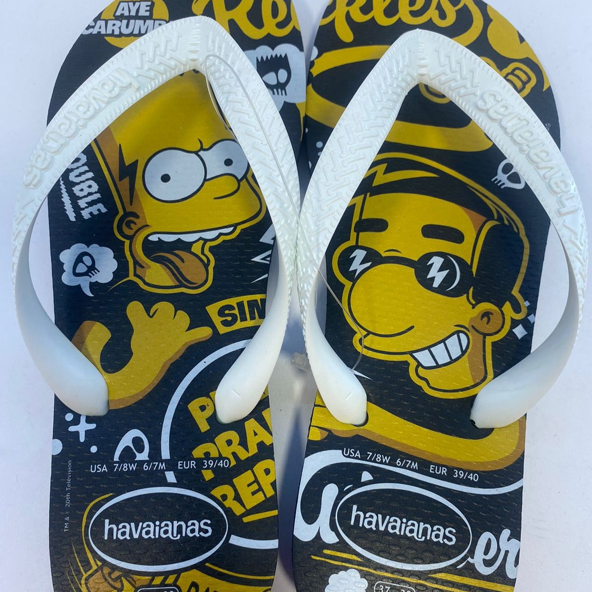 Chinelo Havaianas Simpsons Preta