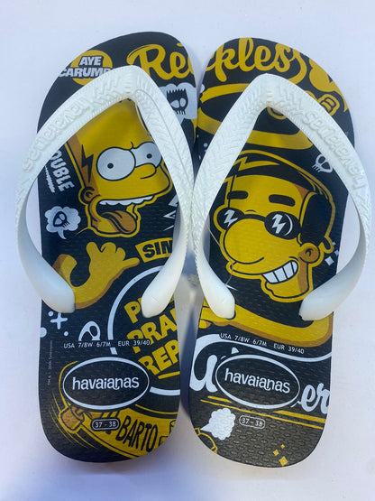 Chinelo Havaianas Simpsons Preta