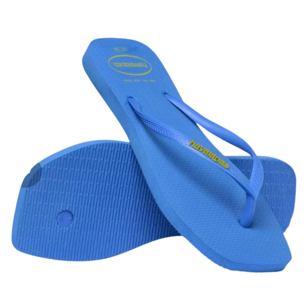 Chinelo Havaianas Slim Square Popup Azul Brilhante