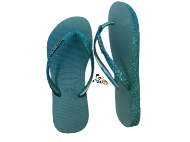 Chinelo Havaianas Slim Sparkle Argila