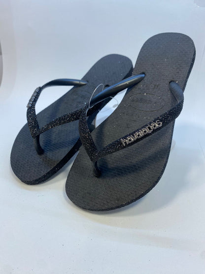 Chinelo Havaianas Slim Sparkle Preto