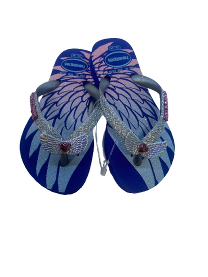 Chinelo Havaianas Slim Kids Glitter II Azul Naval