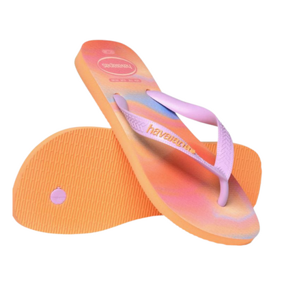 Chinelo Havaianas Kids Top Fashion Pessego / Pessego