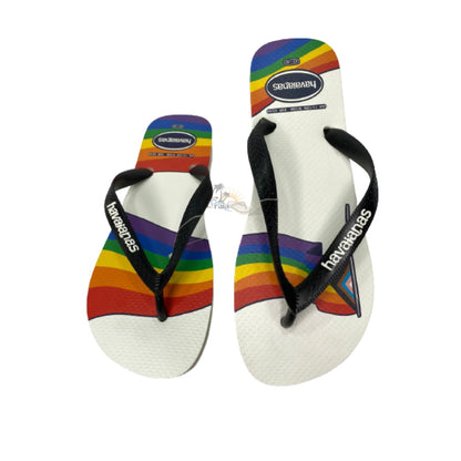 Chinelo Havaianas Top Pride Branco / Preto