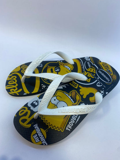 Chinelo Havaianas Simpsons Preta