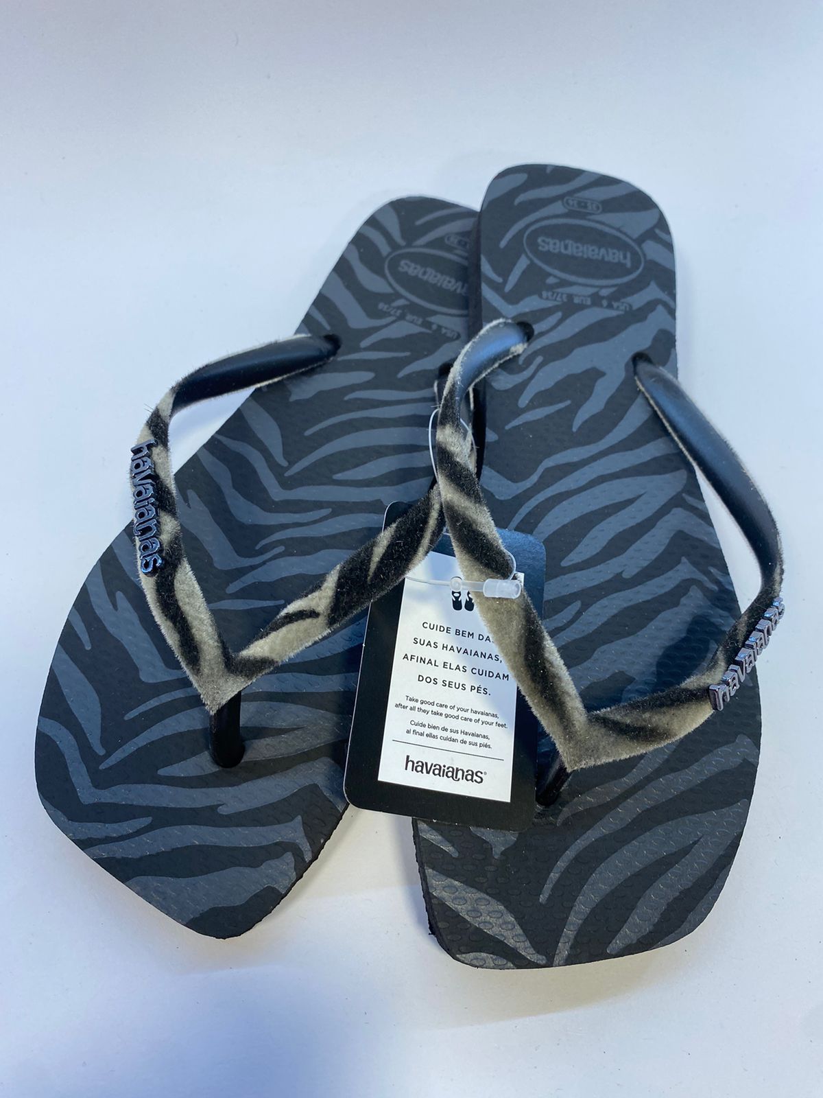 Chinelo Havaianas Slim Squared Vl Vt Preto