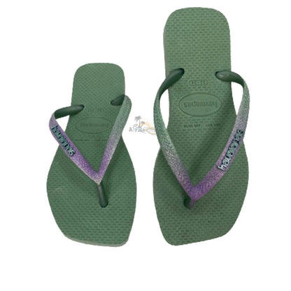 Chinelo Havaianas Slim Squared Glitter