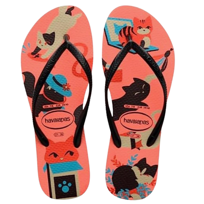 Chinelo Havaianas kids Slim Pets necta