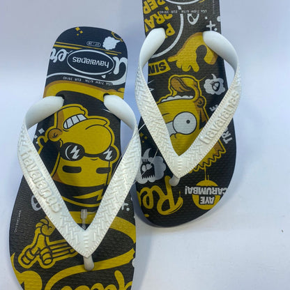 Chinelo Havaianas Simpsons Preta