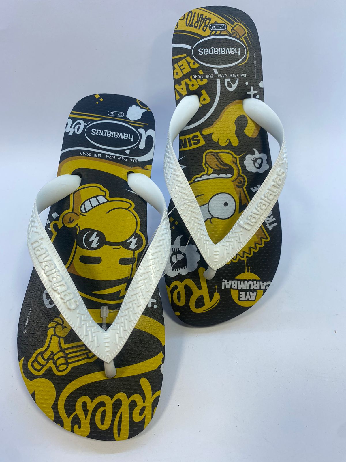 Chinelo Havaianas Simpsons Preta