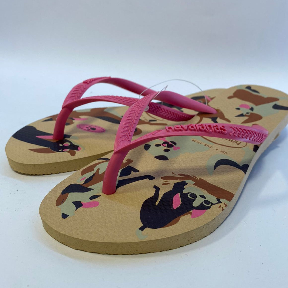 Chinelo Havaianas Slim Pets Dourado