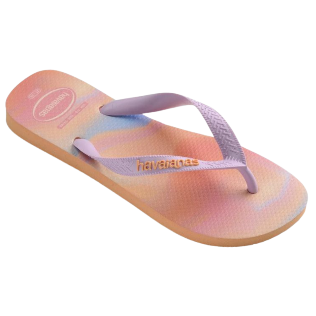 Chinelo Havaianas Kids Top Fashion Pessego / Pessego