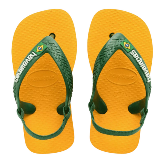 Chinelo Havaianas Baby N.B. Brasil Logo