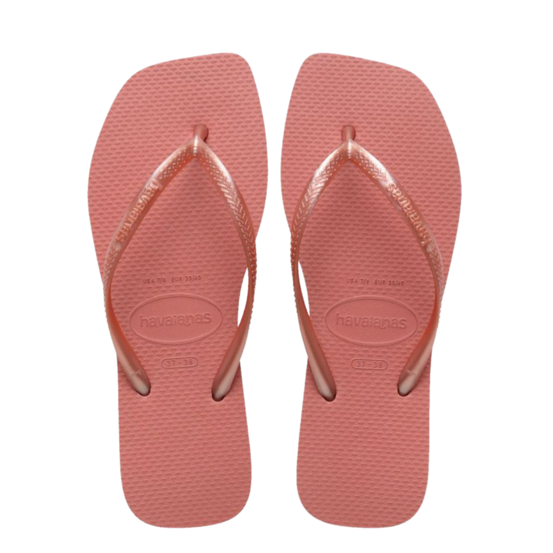 Chinelo Havaianas Slim Square básica Cannyon Clay