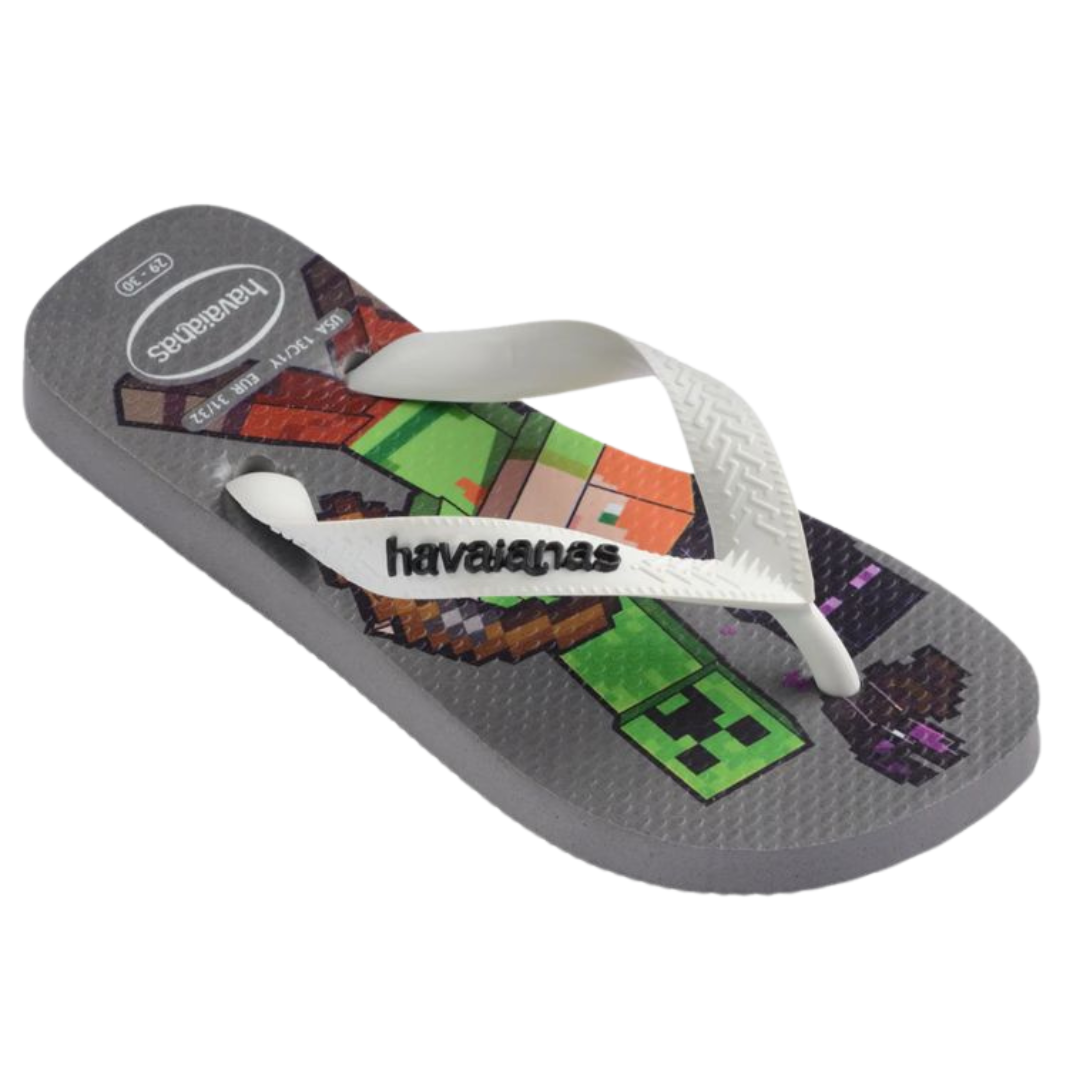 Chinelo Havaianas Kids Minecraft FC