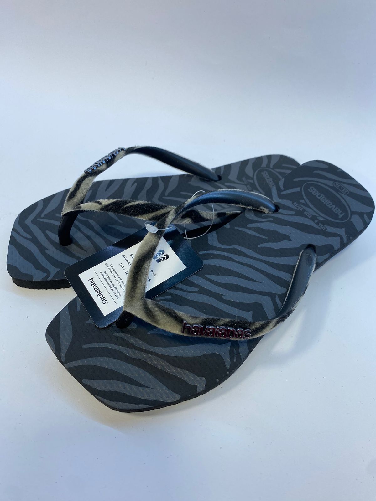 Chinelo Havaianas Slim Squared Vl Vt Preto