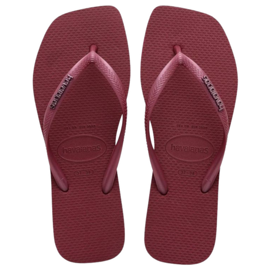 Chinelo Havaianas Slim Square Logo Metalic