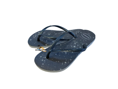 Chinelo Havaianas Kids Slim Gloss Cinza