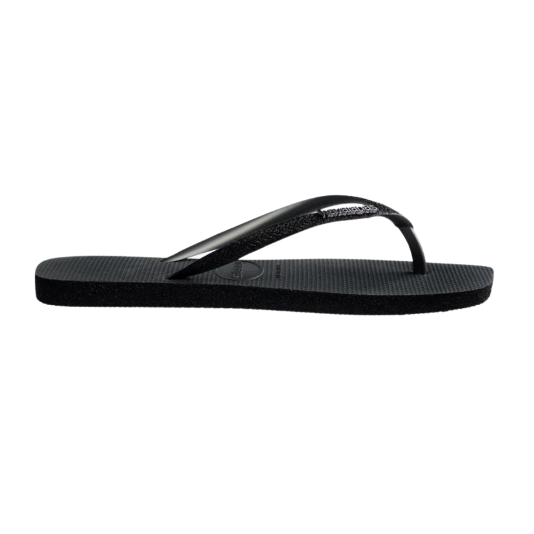Chinelo Havaianas  Slim Square Sparkle Novo Grafite