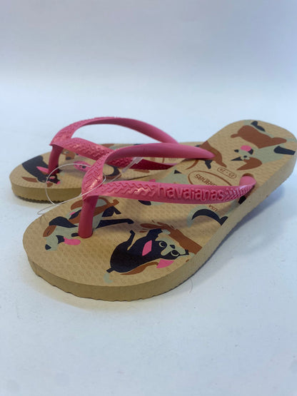 Chinelo Havaianas KIDS Slim Pets Dourado