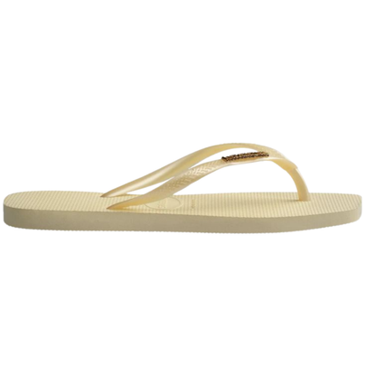 Chinelo Havaianas Slim Square Logo Metalic