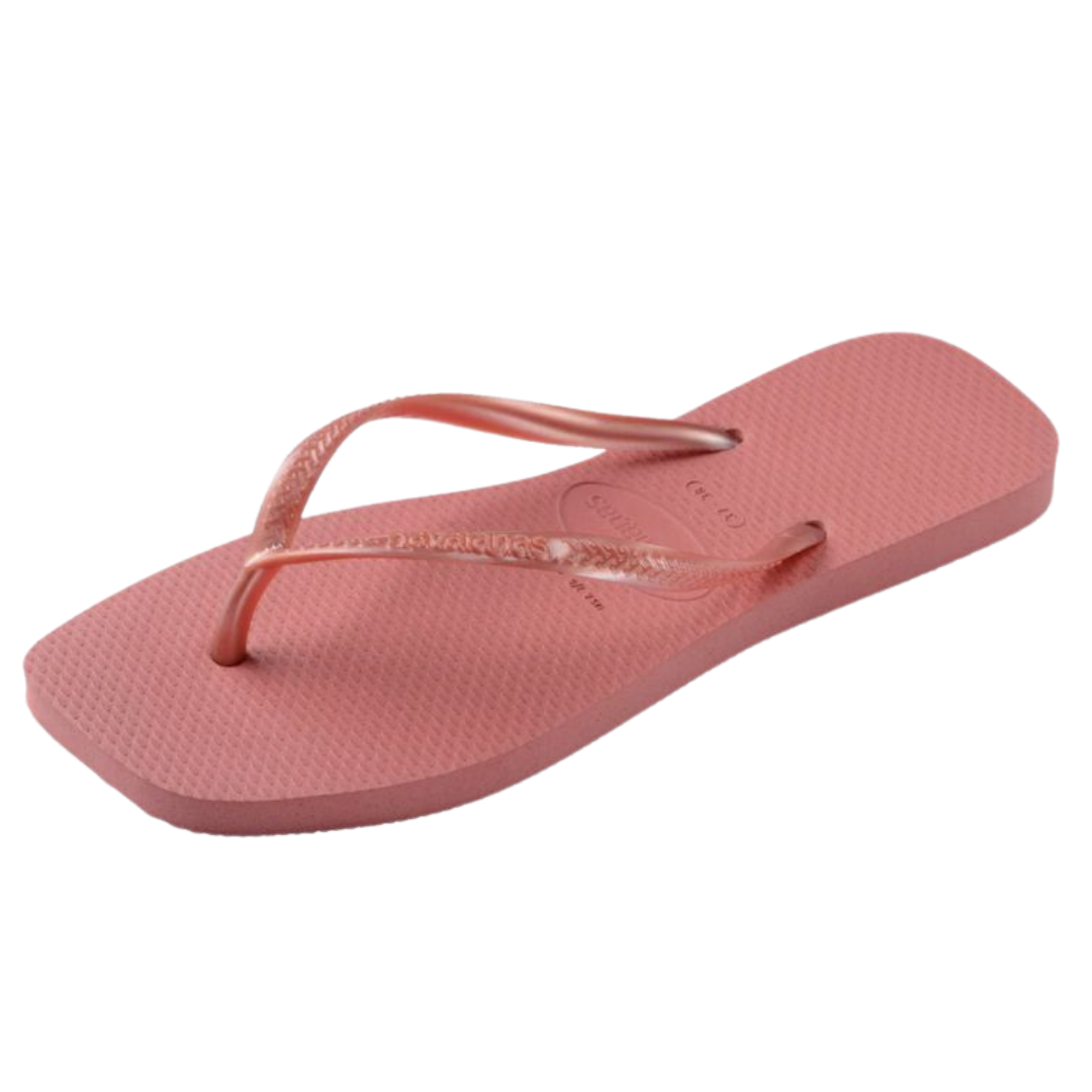 Chinelo Havaianas Slim Square básica Cannyon Clay